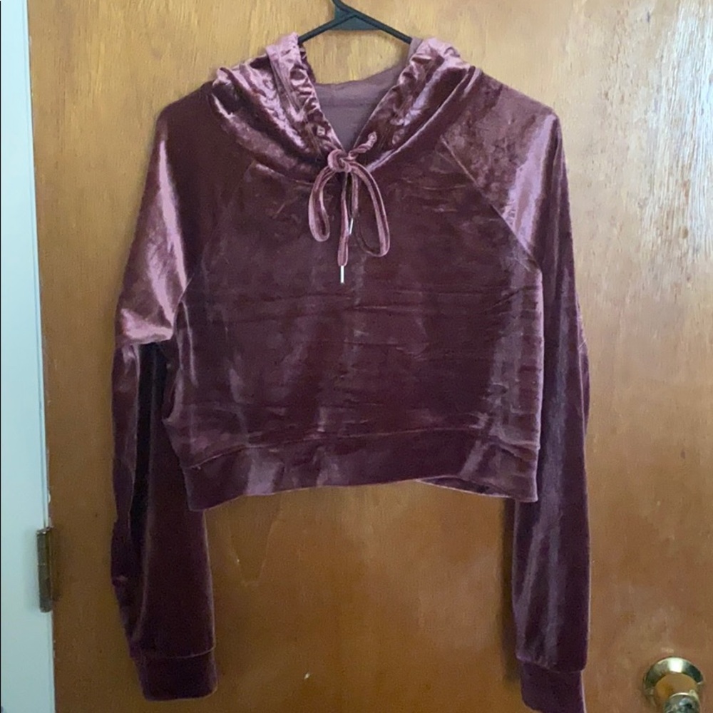 Cropped Suede Hoodie 🔮🦄